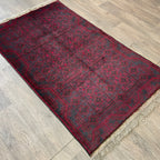 157 x 90 cm | Afghan Herati Baluch Rug (Old 1980) - Khorasan Rugs