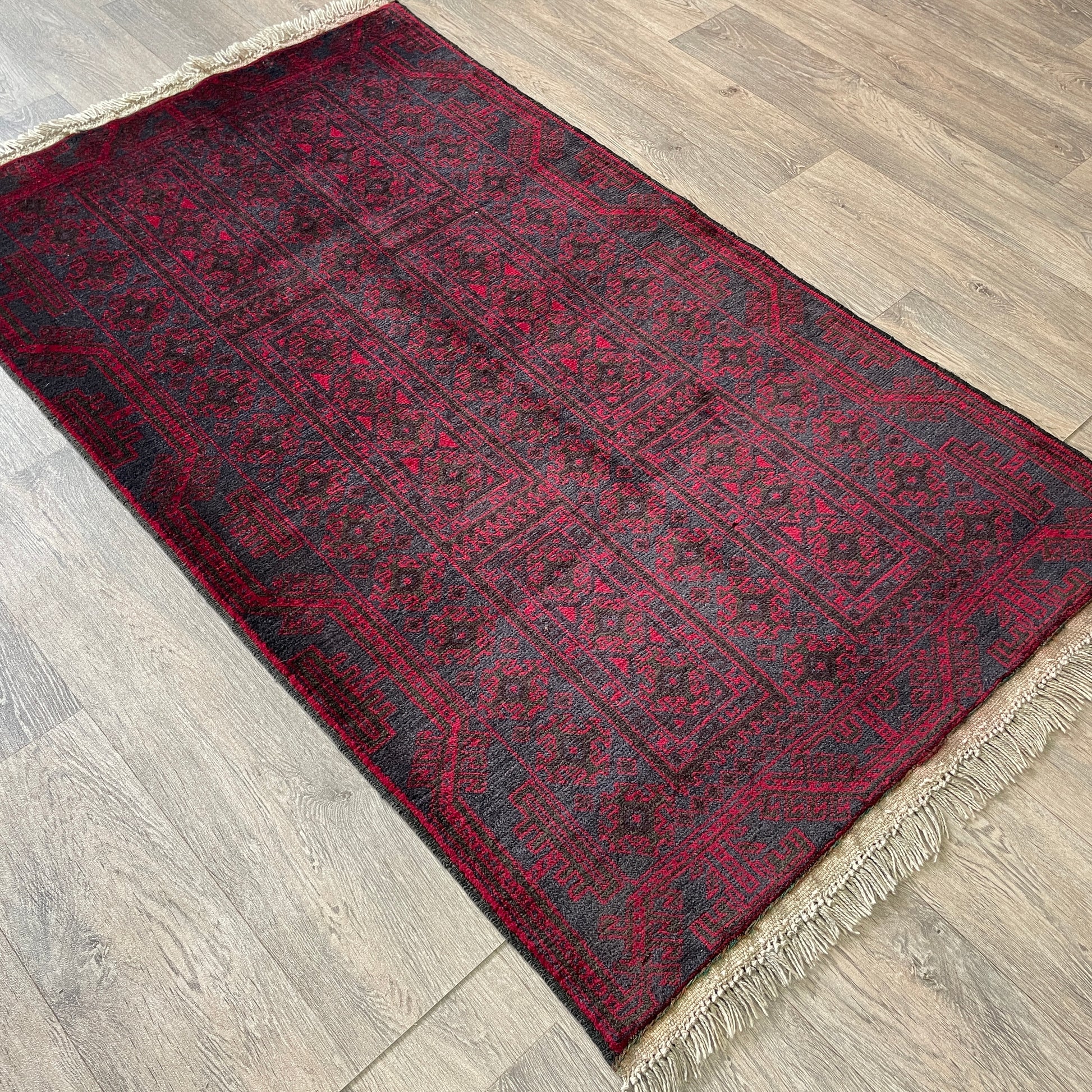 157 x 90 cm | Afghan Herati Baluch Rug (Old 1980)