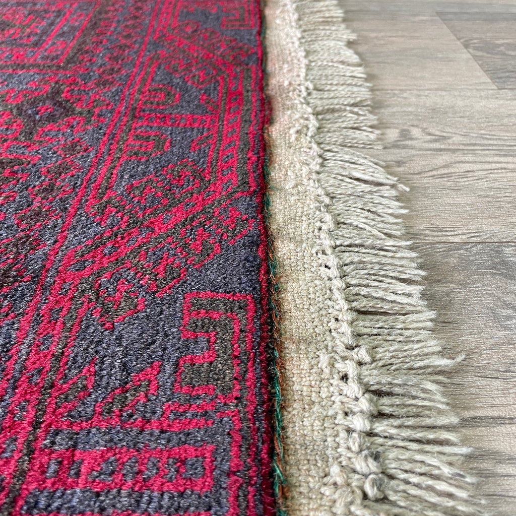 157 x 90 cm | Afghan Herati Baluch Rug (Old 1980) - Khorasan Rugs