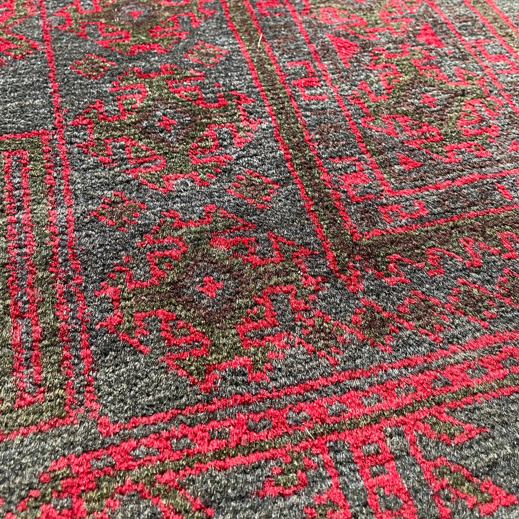 157 x 90 cm | Afghan Herati Baluch Rug (Old 1980) - Khorasan Rugs