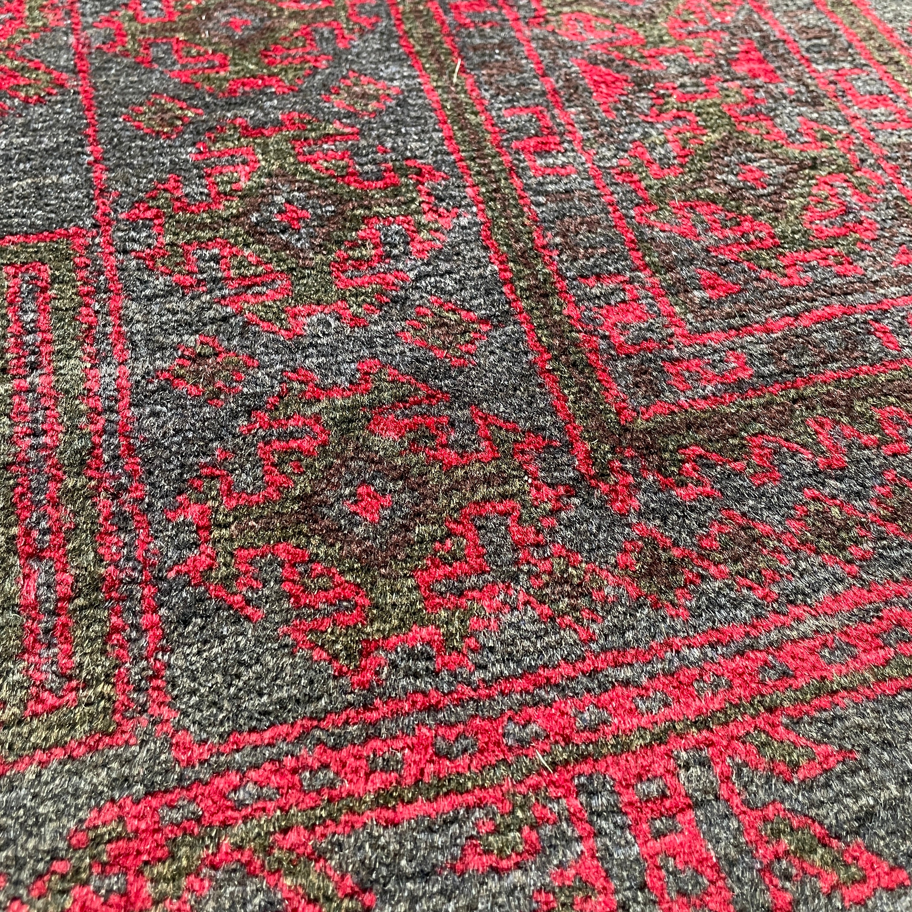 157 x 90 cm | Afghan Herati Baluch Rug (Old 1980) - Khorasan Rugs