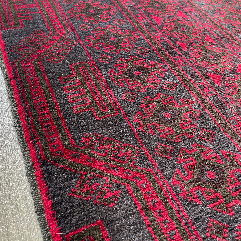 157 x 90 cm | Afghan Herati Baluch Rug (Old 1980) - Khorasan Rugs