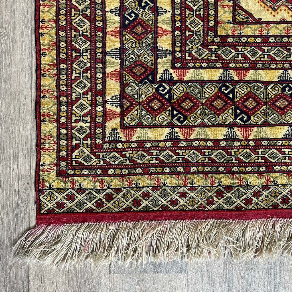 Vintage Afghan Zahir Shah Rug c. 1970