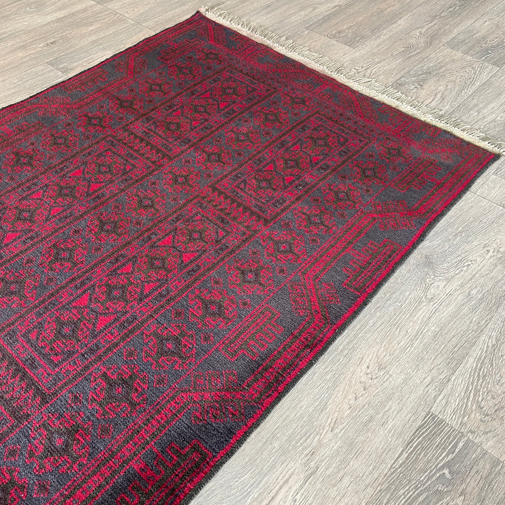 157 x 90 cm | Afghan Herati Baluch Rug (Old 1980)