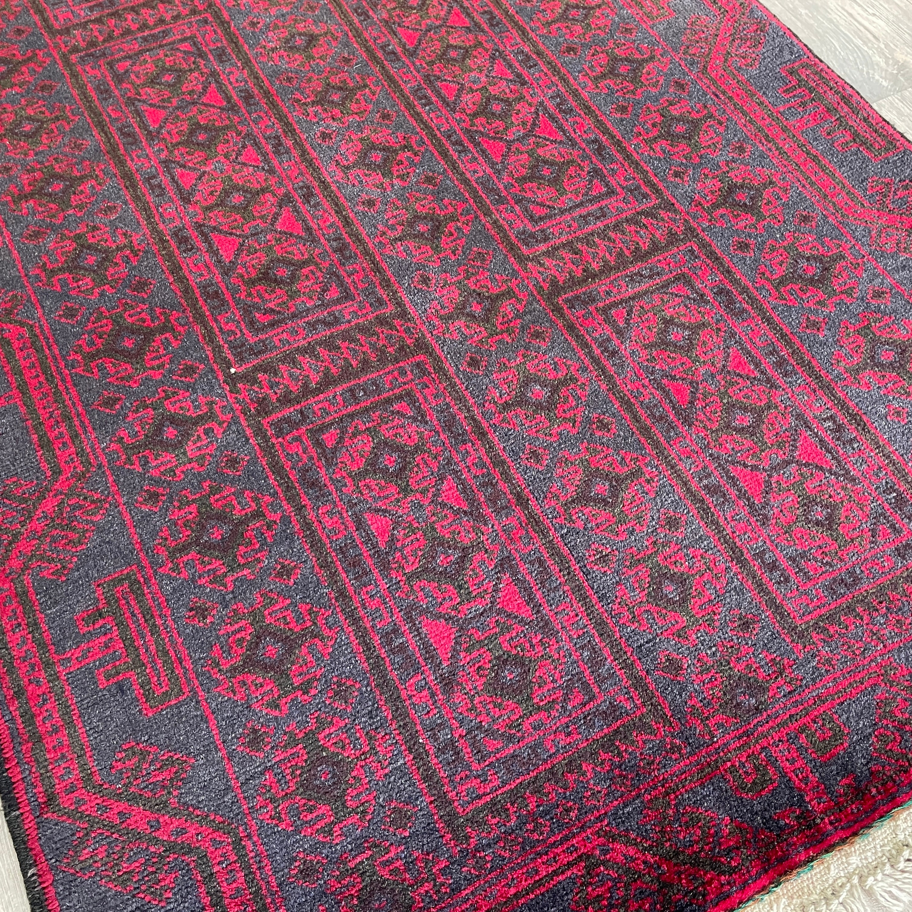 157 x 90 cm | Afghan Herati Baluch Rug (Old 1980) - Khorasan Rugs