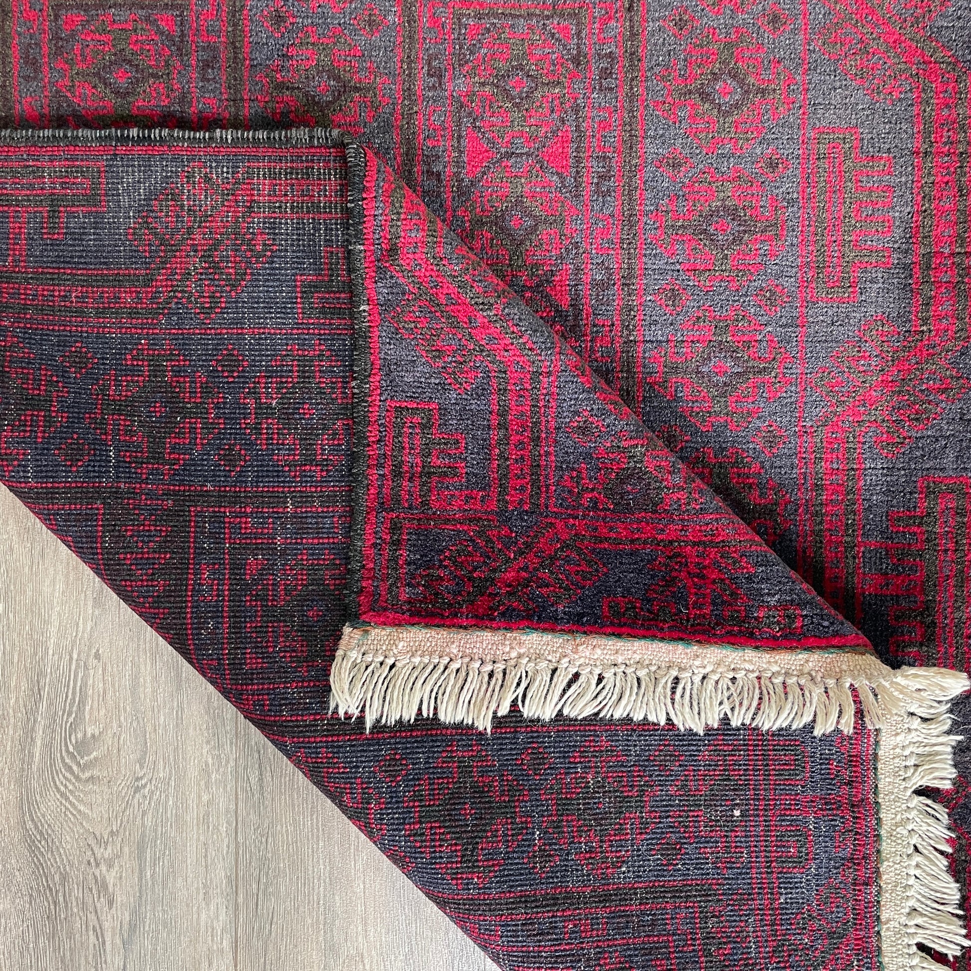 157 x 90 cm | Afghan Herati Baluch Rug (Old 1980)