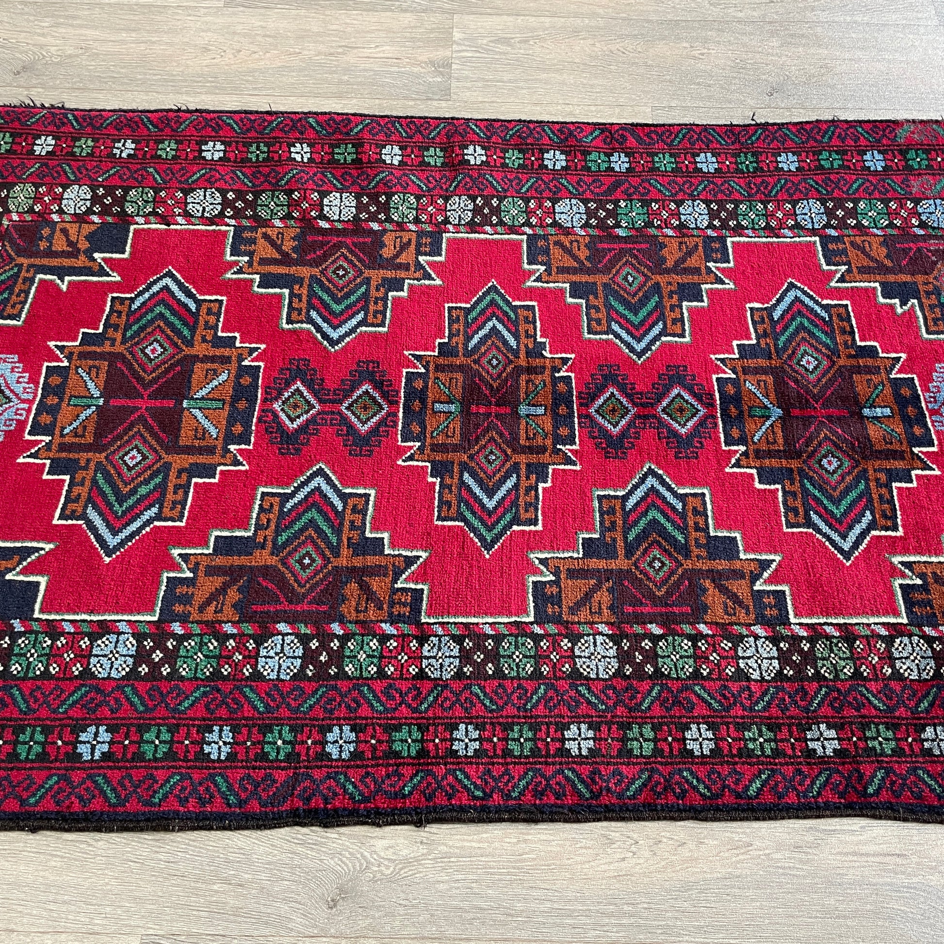 150 x 86 cm | Afghan Herati Baluch Rug (Old 1980)