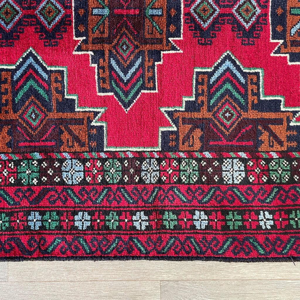 150 x 86 cm | Afghan Herati Baluch Rug (Old 1980)