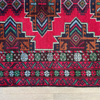 150 x 86 cm | Afghan Herati Baluch Rug (Old 1980) - Khorasan Rugs