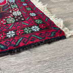 150 x 86 cm | Afghan Herati Baluch Rug (Old 1980) - Khorasan Rugs