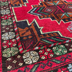 150 x 86 cm | Afghan Herati Baluch Rug (Old 1980) - Khorasan Rugs