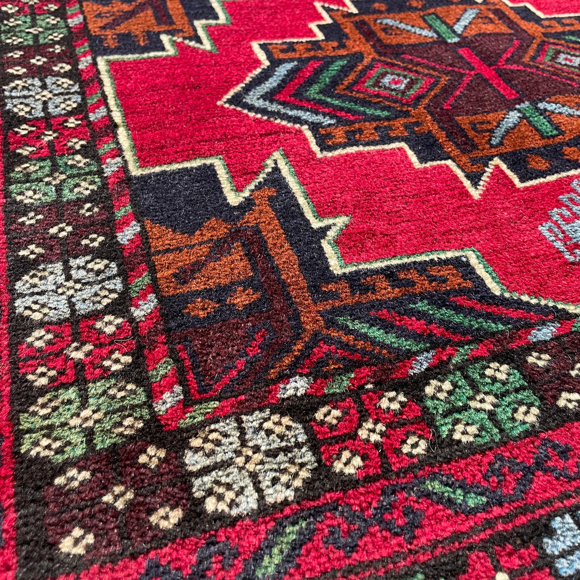 150 x 86 cm | Afghan Herati Baluch Rug (Old 1980)