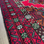 150 x 86 cm | Afghan Herati Baluch Rug (Old 1980) - Khorasan Rugs