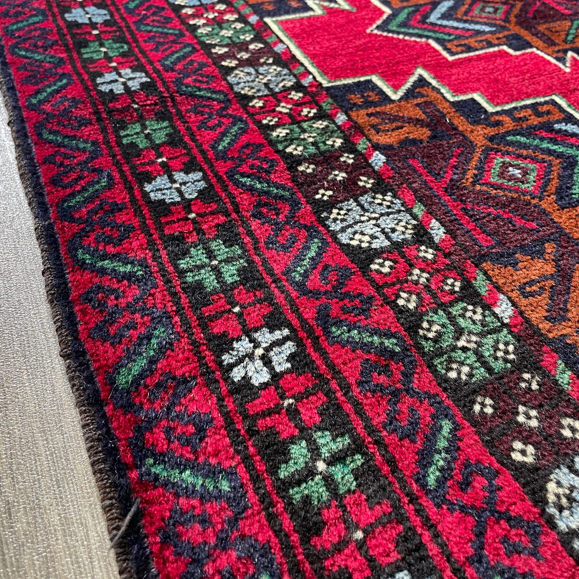 150 x 86 cm | Afghan Herati Baluch Rug (Old 1980)
