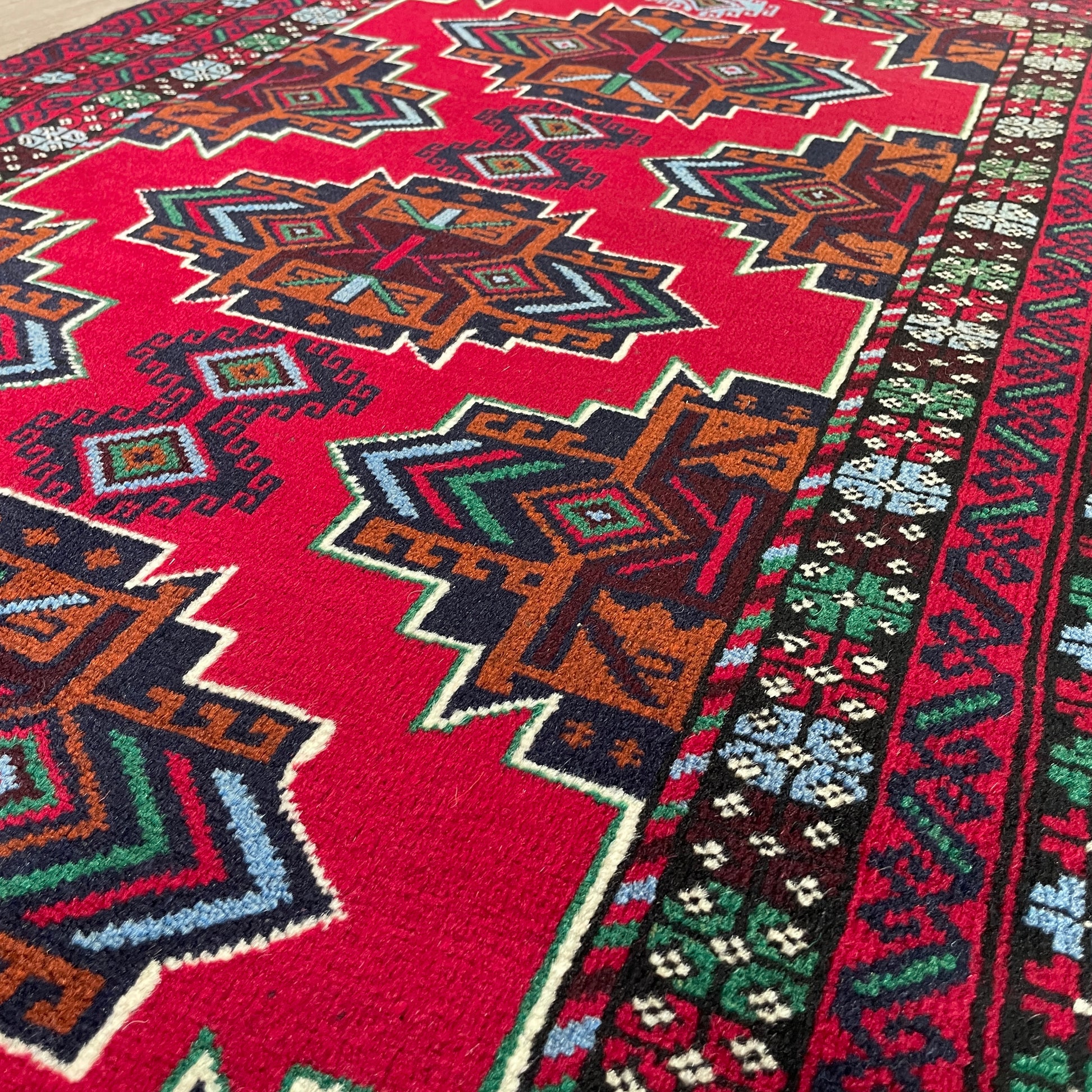150 x 86 cm | Afghan Herati Baluch Rug (Old 1980)