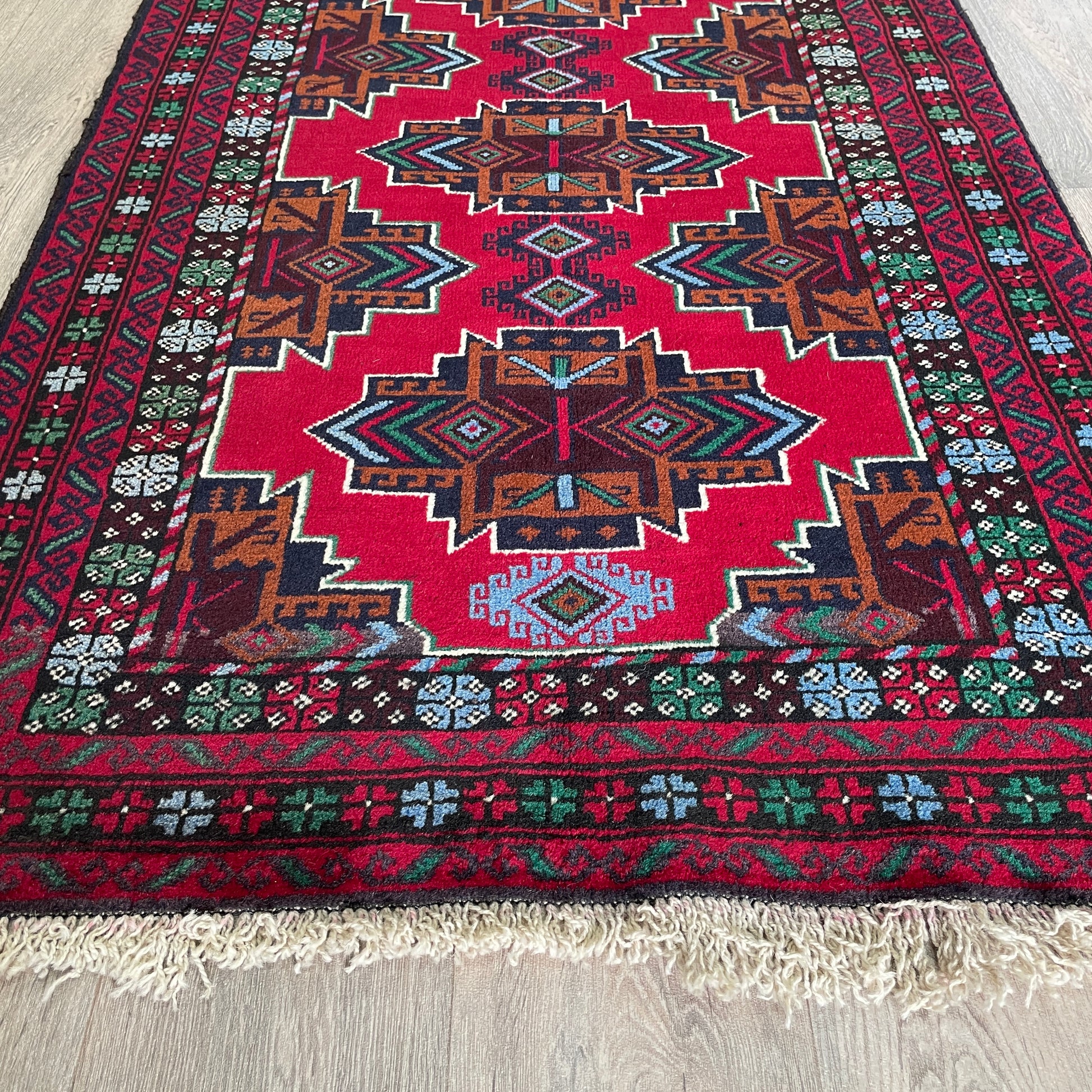 150 x 86 cm | Afghan Herati Baluch Rug (Old 1980)