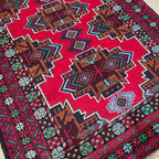 150 x 86 cm | Afghan Herati Baluch Rug (Old 1980) - Khorasan Rugs