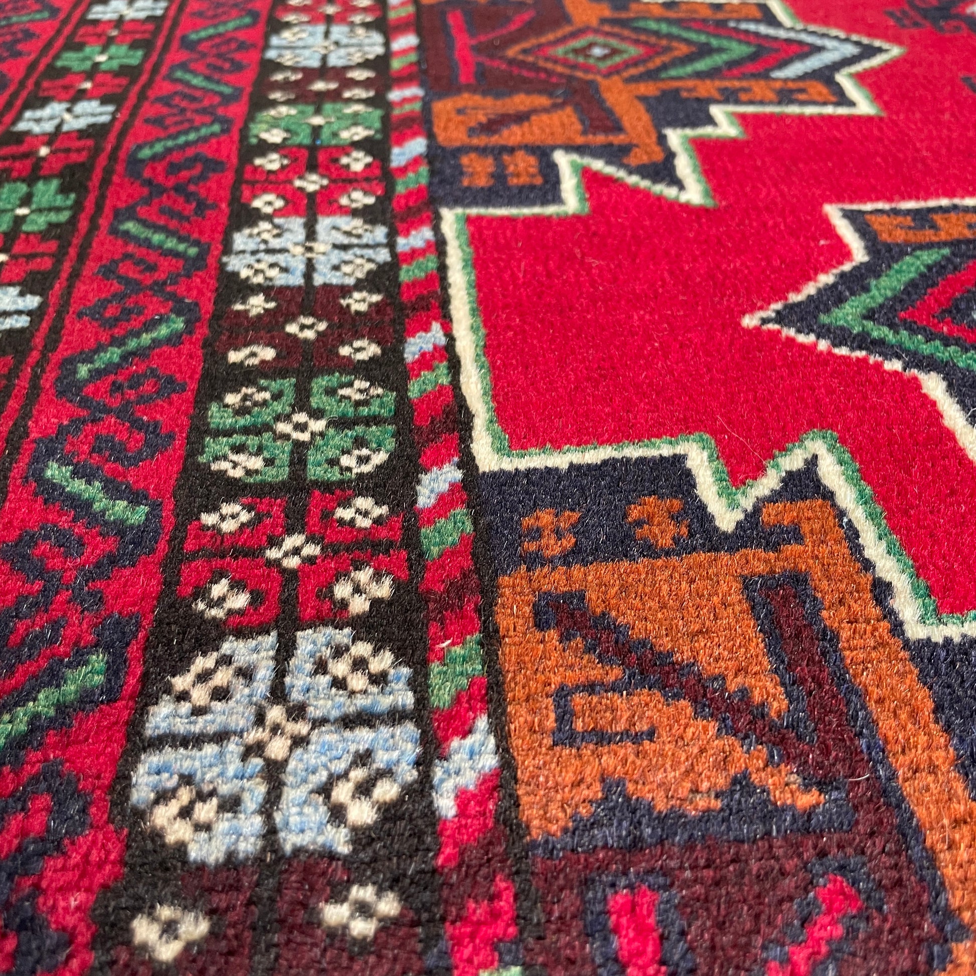 150 x 86 cm | Afghan Herati Baluch Rug (Old 1980)