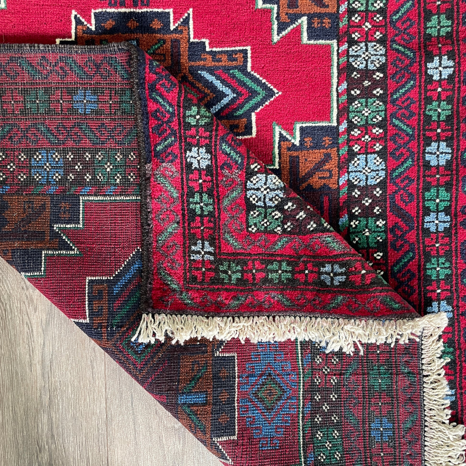 150 x 86 cm | Afghan Herati Baluch Rug (Old 1980)