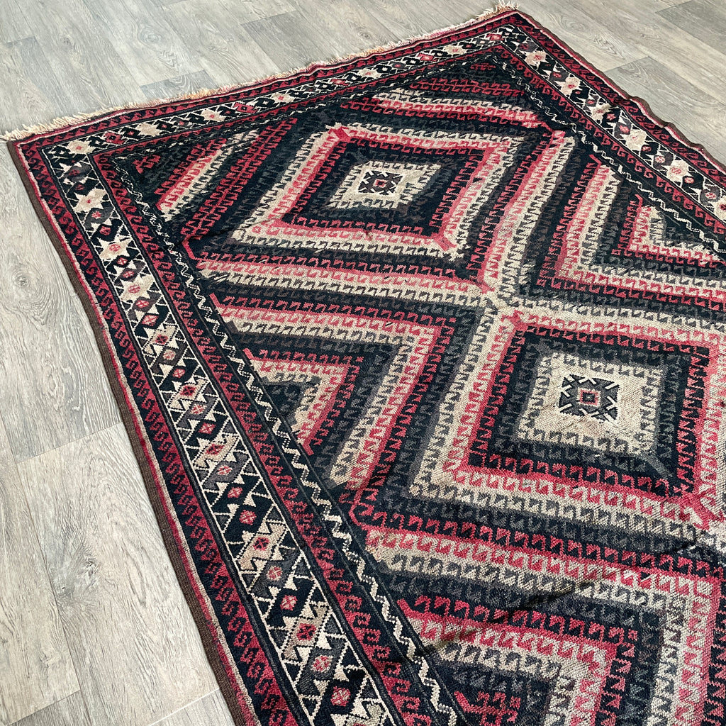 Antique Afghan Baluch Rug c. 1920