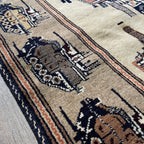 Vintage Afghan War Rug c. 1980