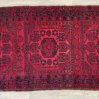 414 x 97 cm | Afghan Ersari Runner (Old 1970) - Khorasan Rugs