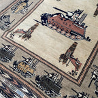 Vintage Afghan War Rug c. 1980
