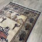 Vintage Afghan War Rug c. 1980