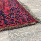 414 x 97 cm | Afghan Ersari Runner (Old 1970) - Khorasan Rugs