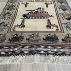 Vintage Afghan War Rug c. 1980