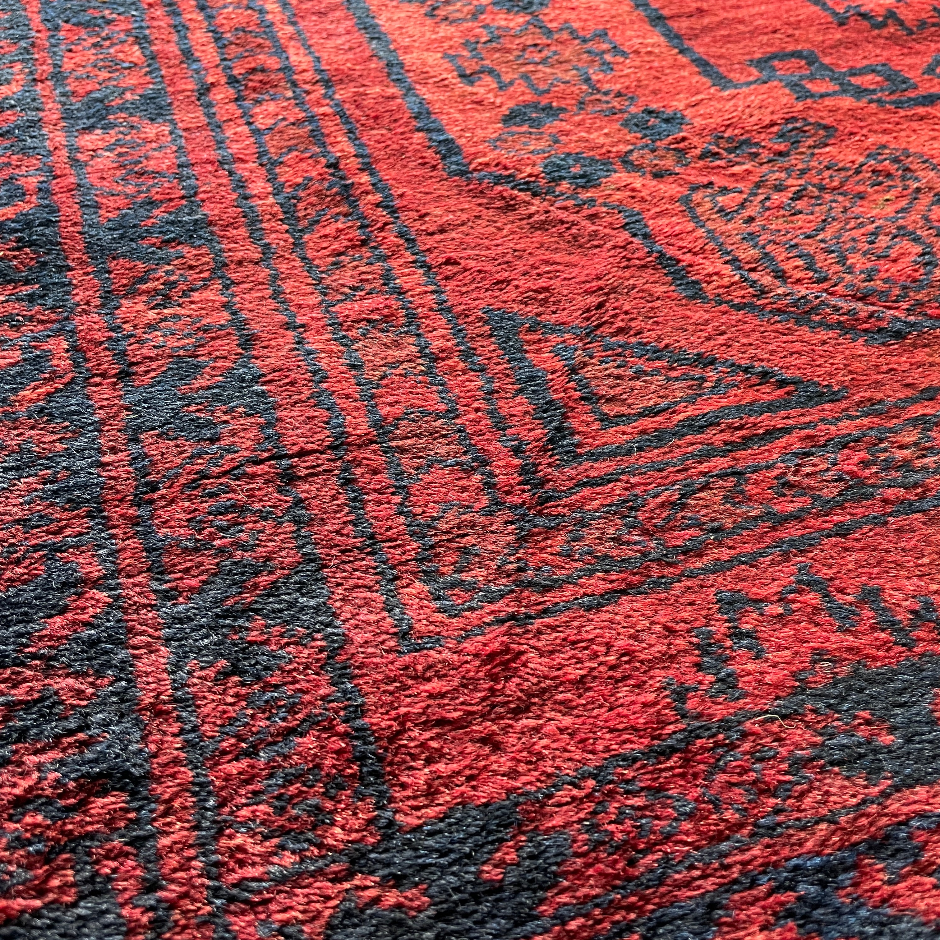 414 x 97 cm | Afghan Ersari Runner (Old 1970) - Khorasan Rugs