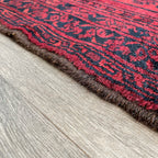 414 x 97 cm | Afghan Ersari Runner (Old 1970) - Khorasan Rugs