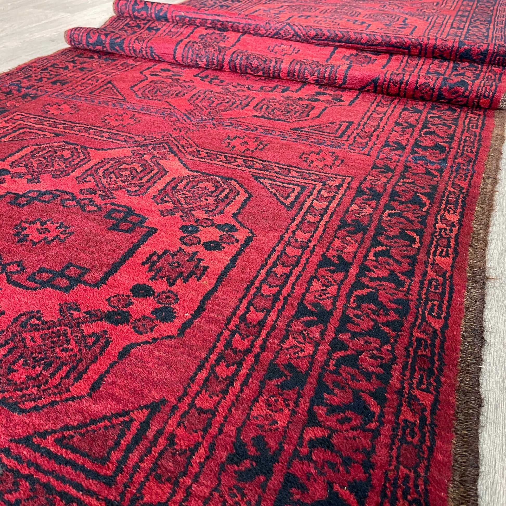 414 x 97 cm | Afghan Ersari Runner (Old 1970)