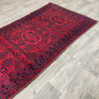 414 x 97 cm | Afghan Ersari Runner (Old 1970) - Khorasan Rugs
