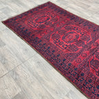 414 x 97 cm | Afghan Ersari Runner (Old 1970) - Khorasan Rugs
