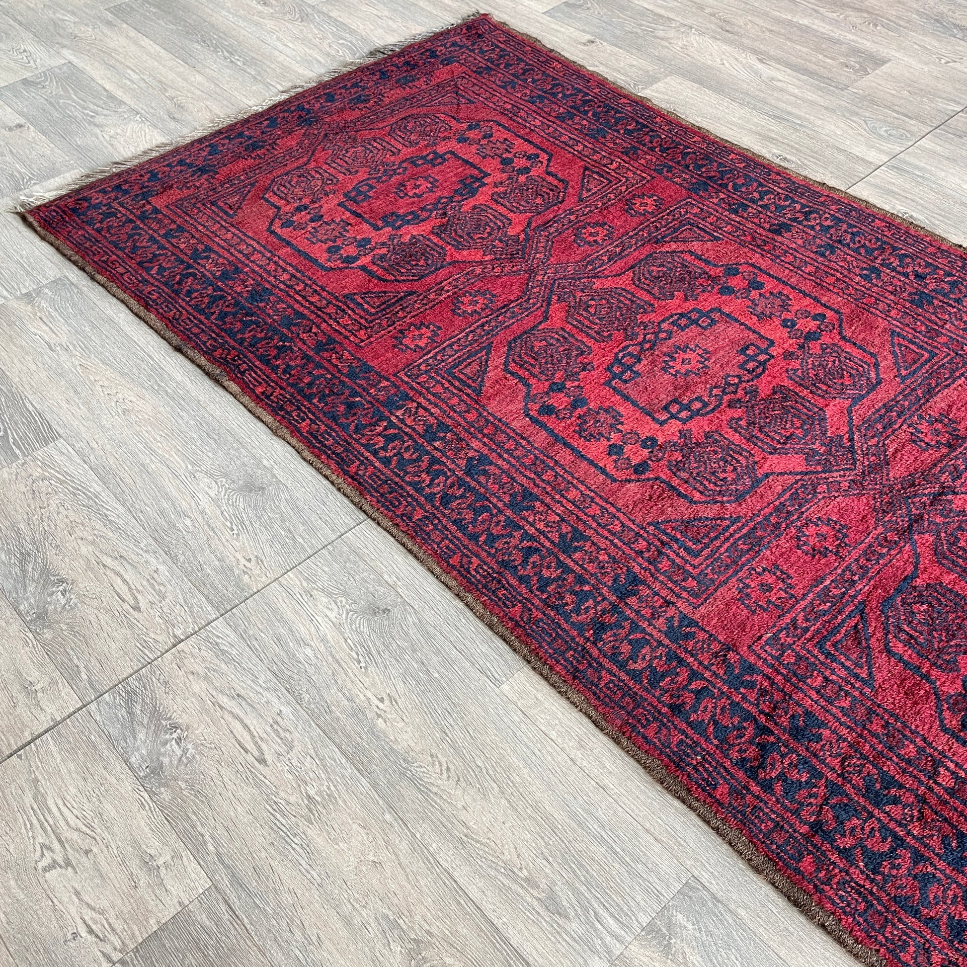 414 x 97 cm | Afghan Ersari Runner (Old 1970)