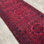 414 x 97 cm | Afghan Ersari Runner (Old 1970) - Khorasan Rugs