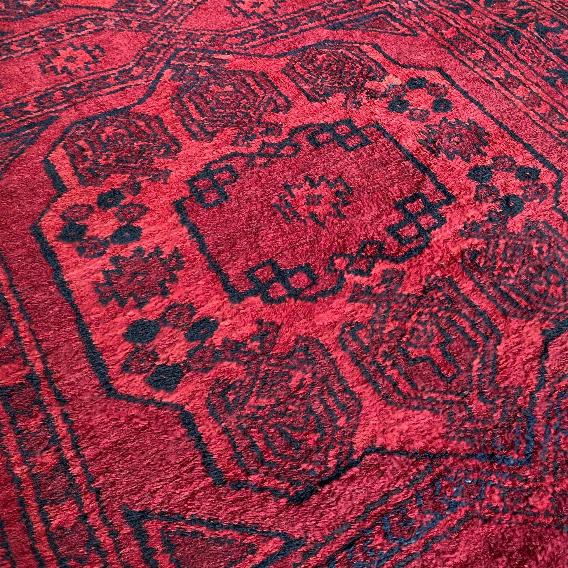 414 x 97 cm | Afghan Ersari Runner (Old 1970)