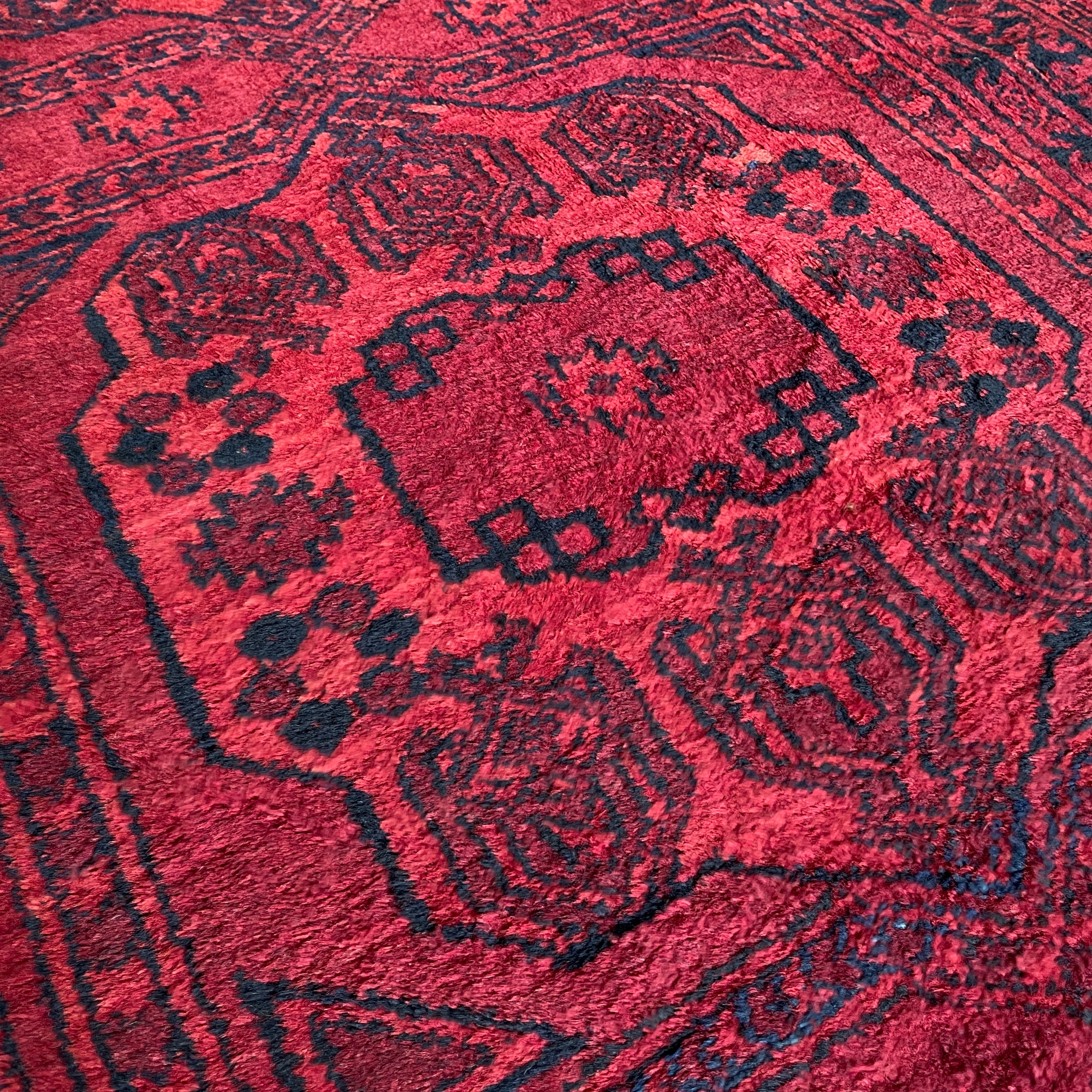 414 x 97 cm | Afghan Ersari Runner (Old 1970) - Khorasan Rugs