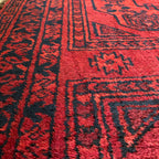414 x 97 cm | Afghan Ersari Runner (Old 1970) - Khorasan Rugs