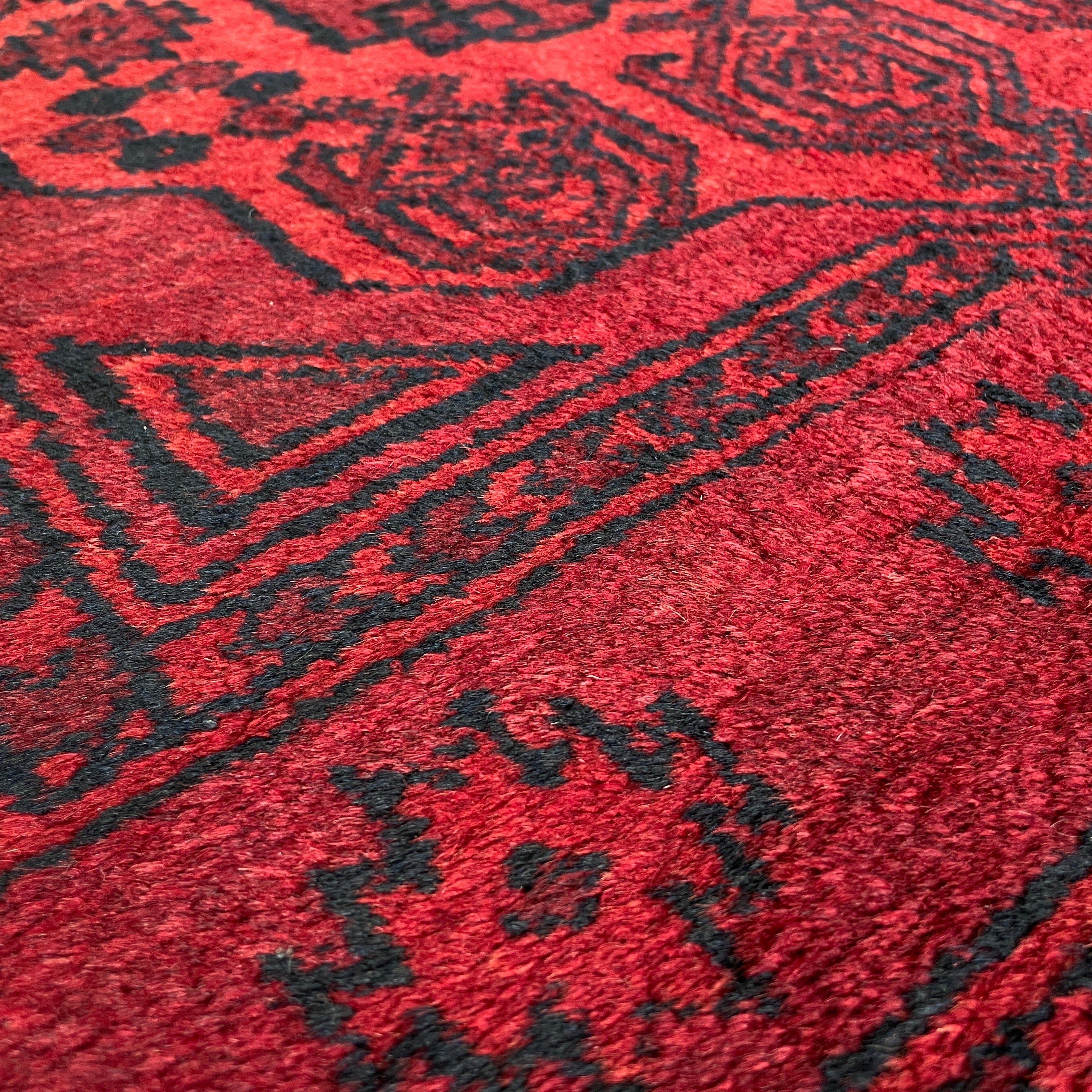 414 x 97 cm | Afghan Ersari Runner (Old 1970) - Khorasan Rugs