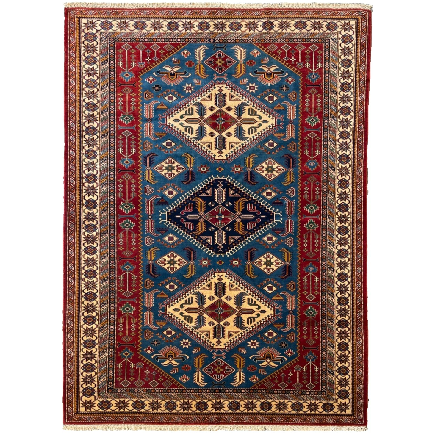 303 x 216 cm | Afghan Super Kazak Rug