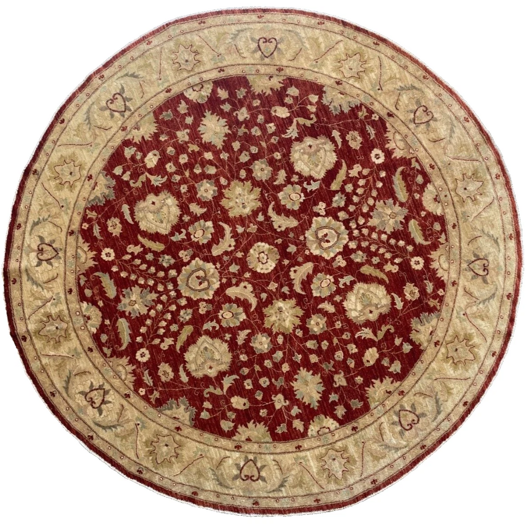 Afghan Ziegler Round Rug