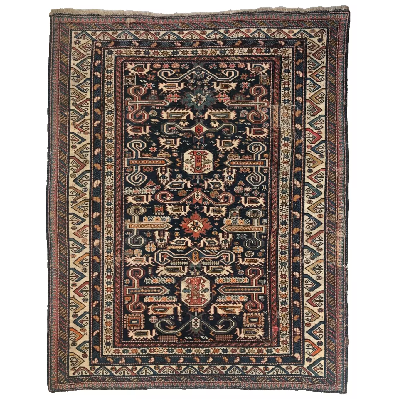 Antique Caucasian Perepedil Rug c. 1920