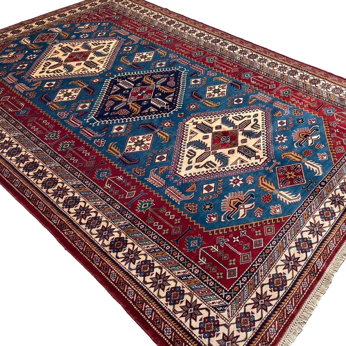 303 x 216 cm | Afghan Super Kazak Rug