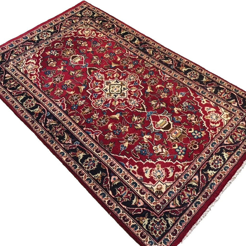Old Persian Kashan Rug c. 1980