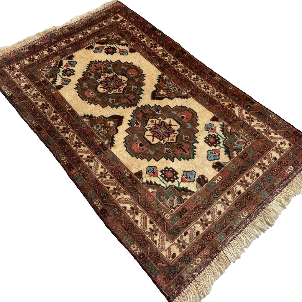 Afghan Herati Baluch Rug (Old 1980)