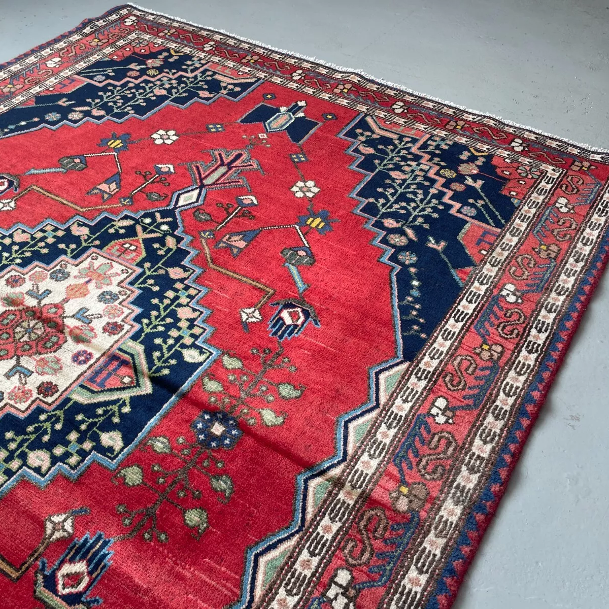 Old Persian Hamadan Rug c. 1970