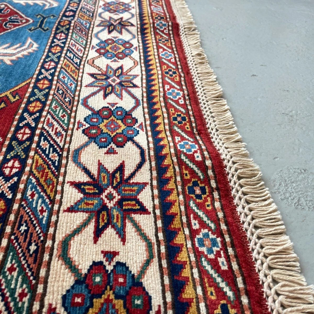303 x 216 cm | Afghan Super Kazak Rug