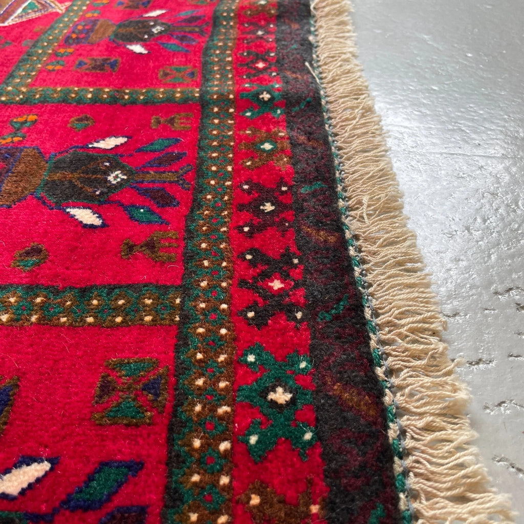 Afghan Herati Baluch Rug (Old 1980)